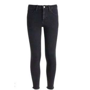 Epic Threads Black High Waisted Skinny Jeans Raw Hem Classic Style Denim Pants